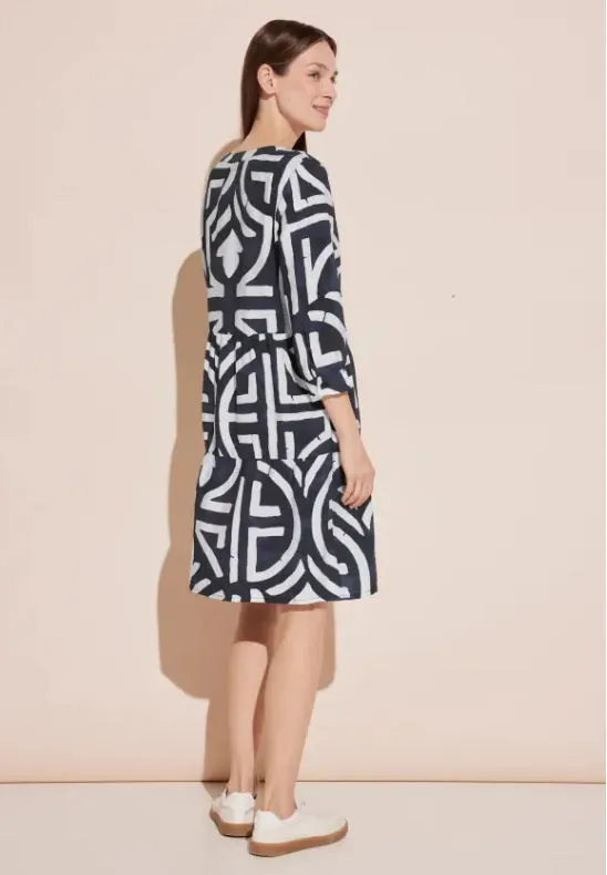 Navy Tunic Print Dress by Street One