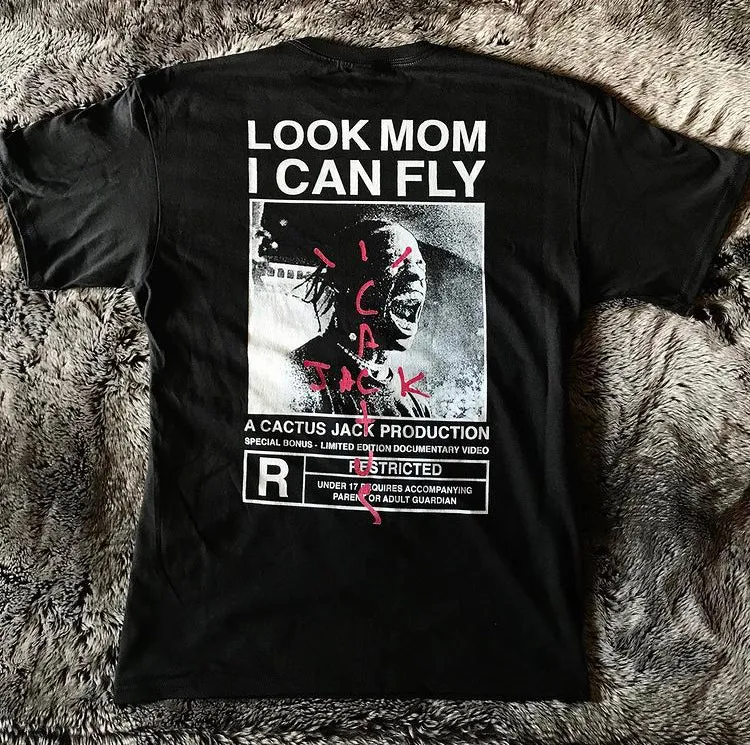 2019 Travis Scott Look Mom I Can Fly T-shirt Cactus Jack