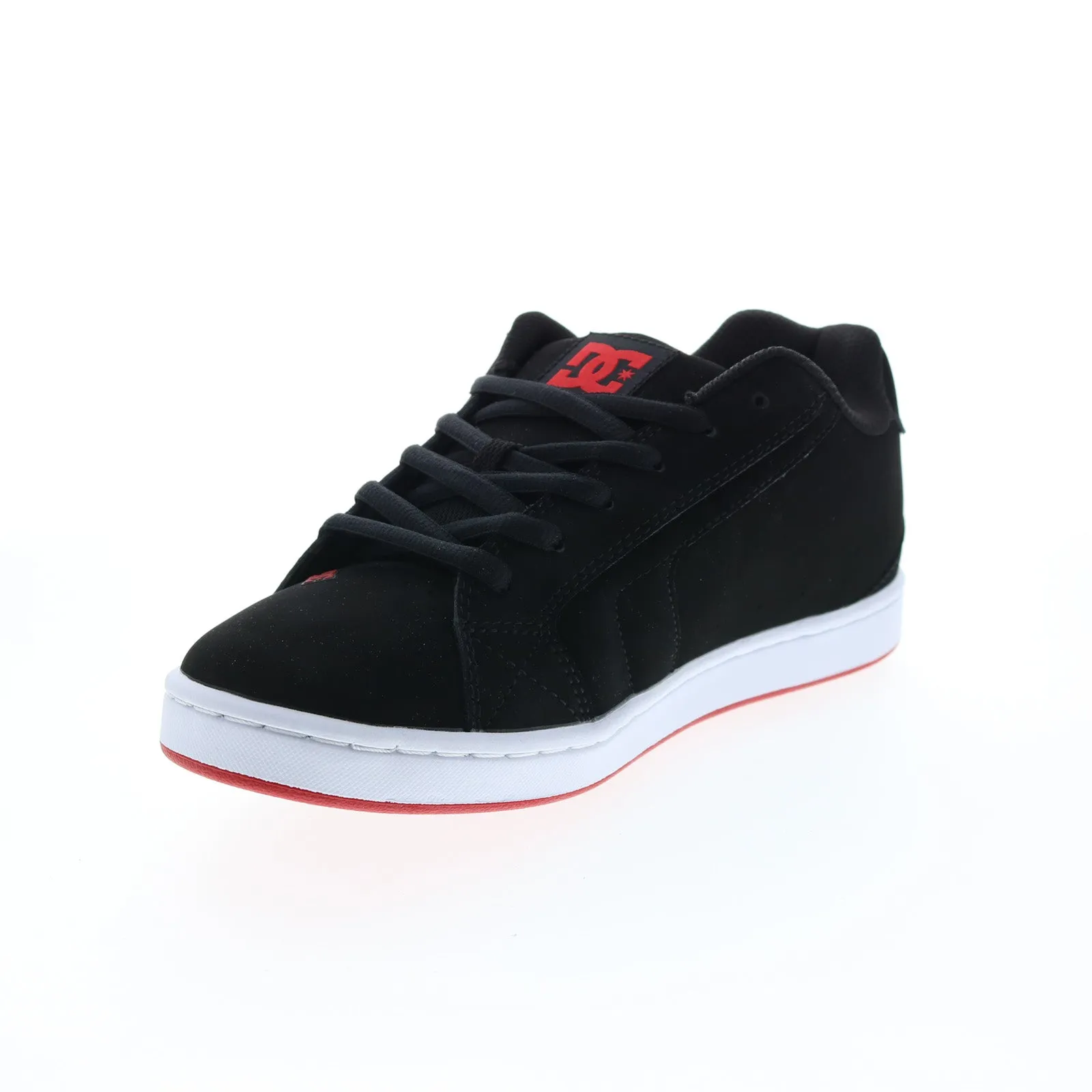 302361-BLG Men's Black Nubuck Lace-Up Skate-Inspired Sneakers