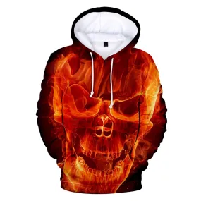 3D Skull Print Hoodies Sweatshirts in Rock Style - Streetwear Tracksuits