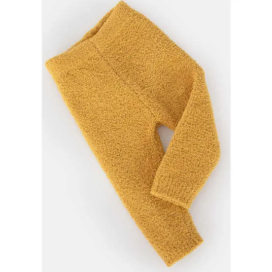 7AM Enfant Fuzzy Ribbed Cuff Leggings, Amber - Shop Now