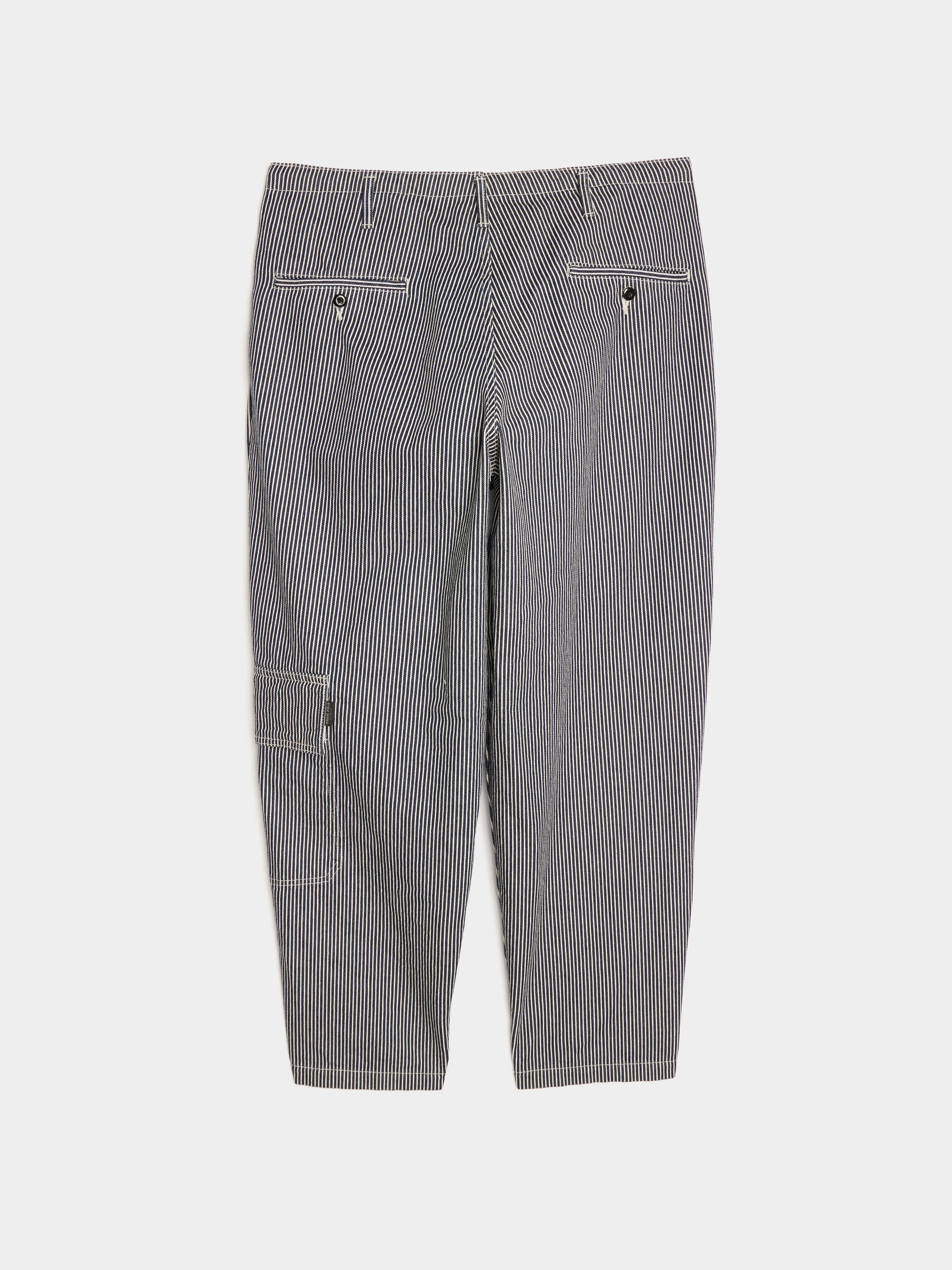 Navy A-Side Tuck Pant