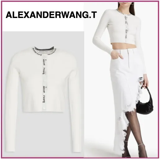 Alexander Wang Cardigans | Casual and Elegant Logo Style