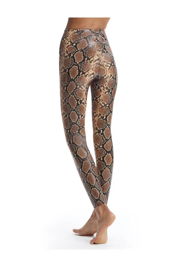 Animal Print Faux Leather Leggings