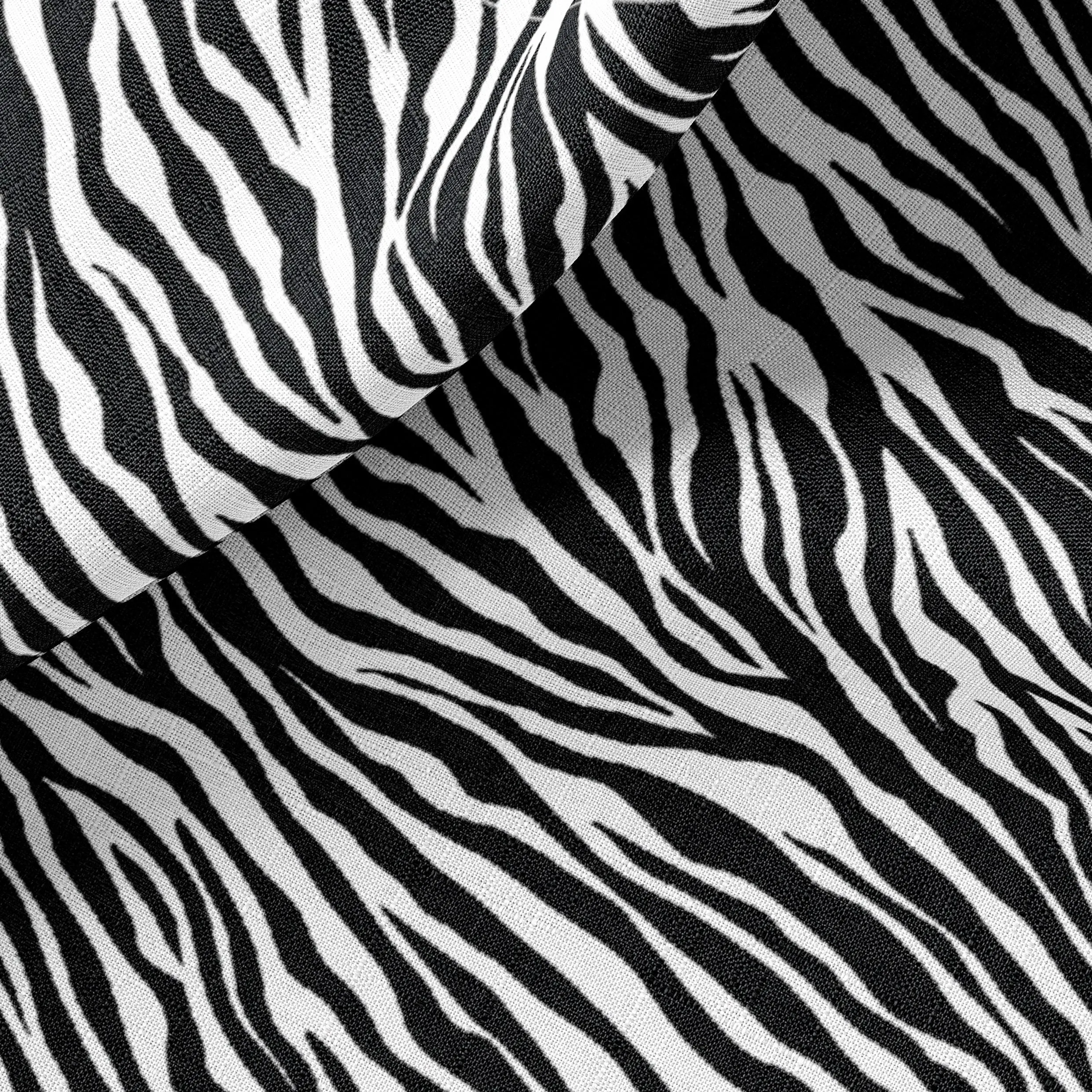 Animal Print Linen Fabric - Yard/Meter - Bedding, Curtains, Clothing, Table Cloth & Pillow Covers