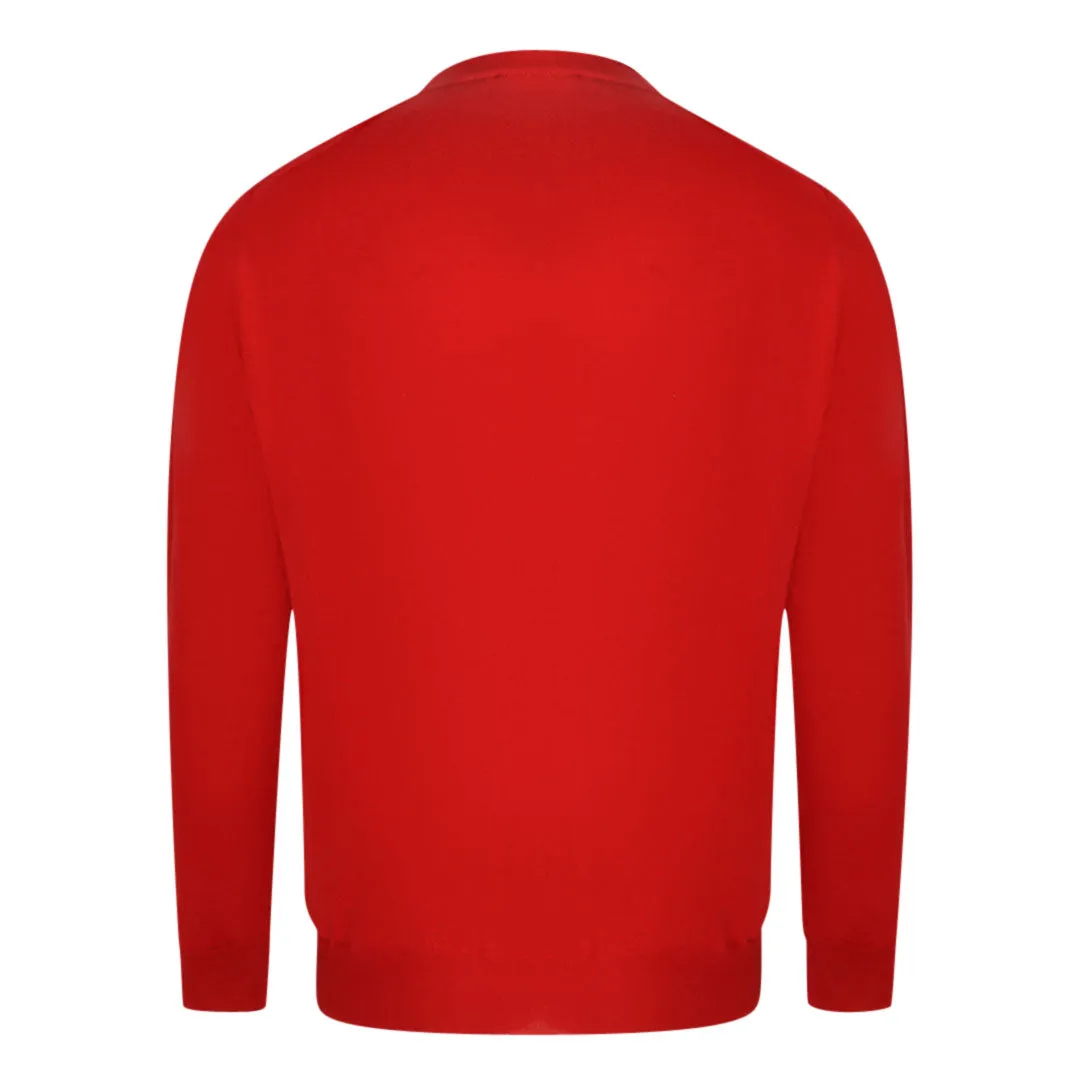 Aquascutum Men's Red Sweater 2028 8A801201