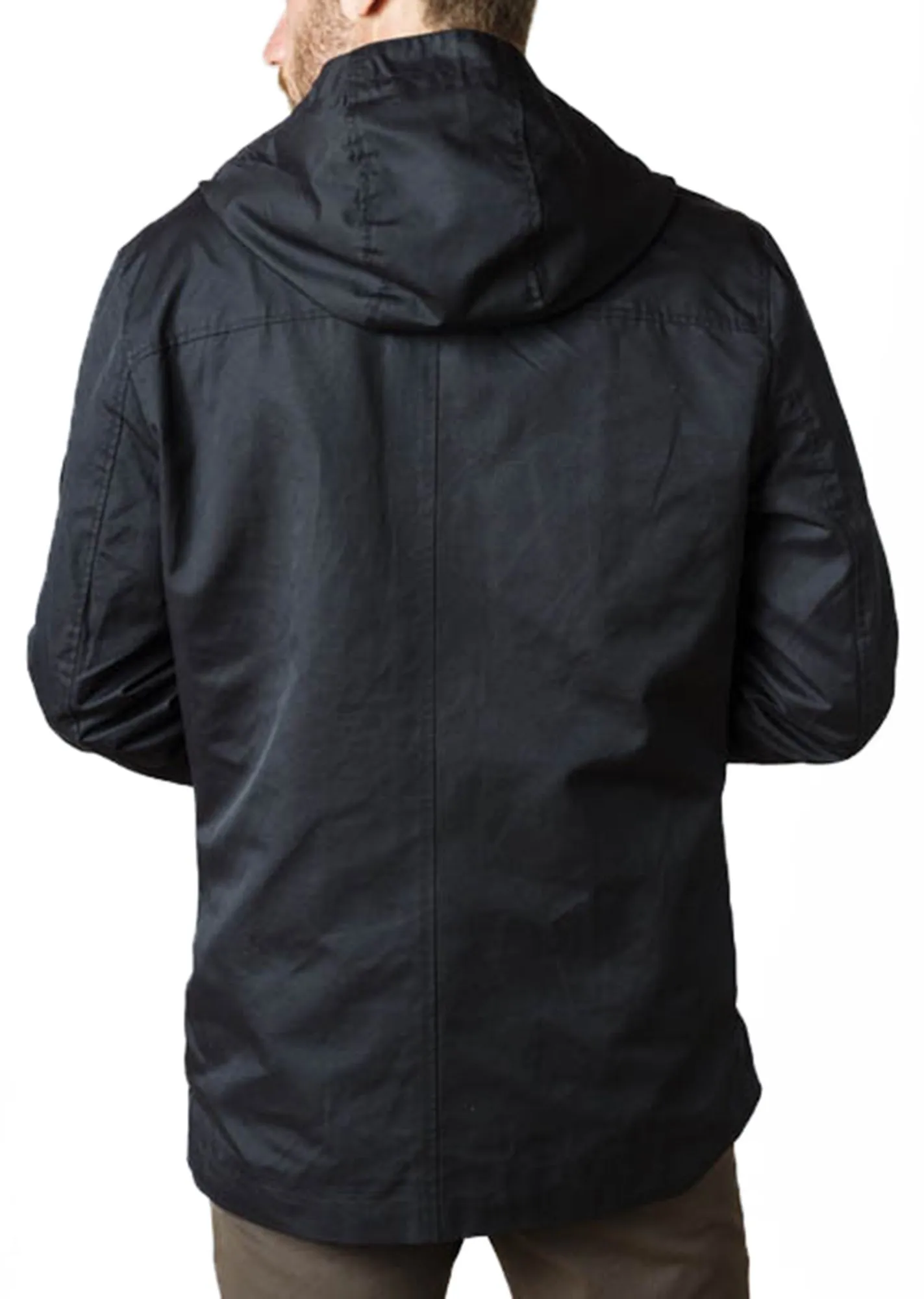 Black Coated Cotton Jacket by Ben Sherman