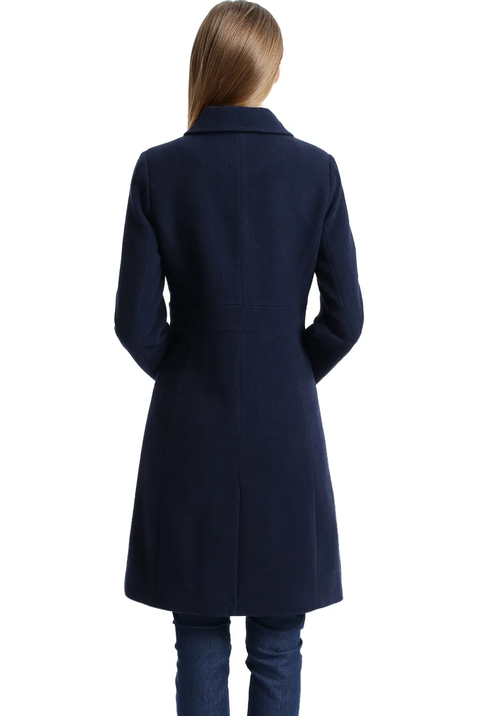 BGSD Heather Wool Walking Coat for Women