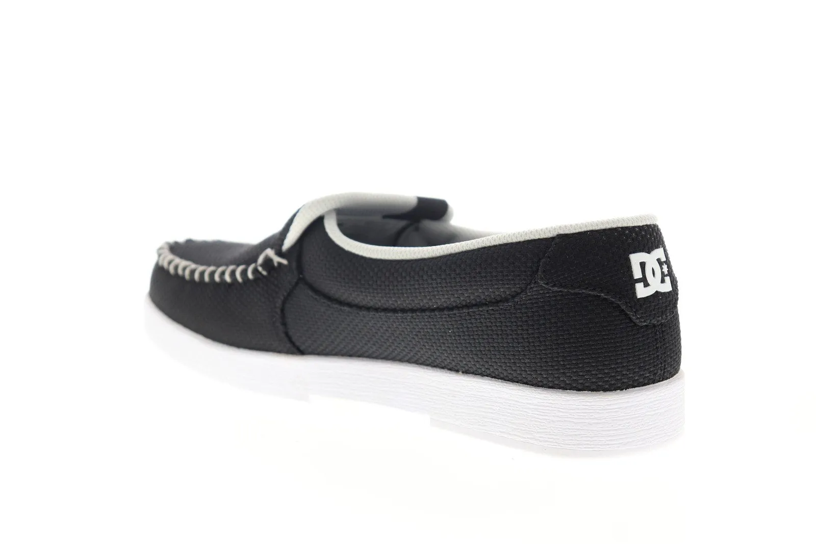 Black Canvas Slip On Skate Shoes for Men by DC Villain TX SE ADYS100200