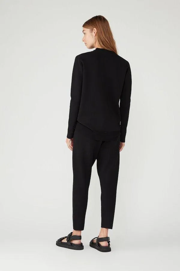 Black Charlton Viscose Pants for Women - Relaxed Fit