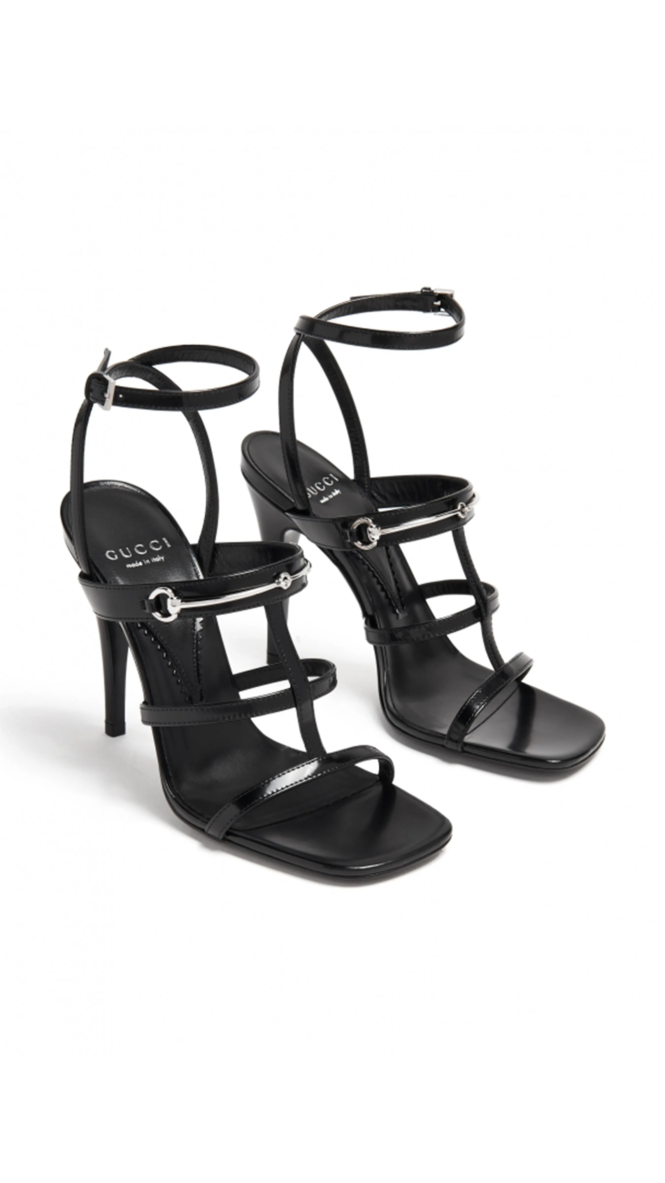 Black Horsebit Sandals by Divine - Shop Now!