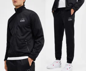 Black Jacket and Pant Set Tracksuit by Ellesse Kartoni