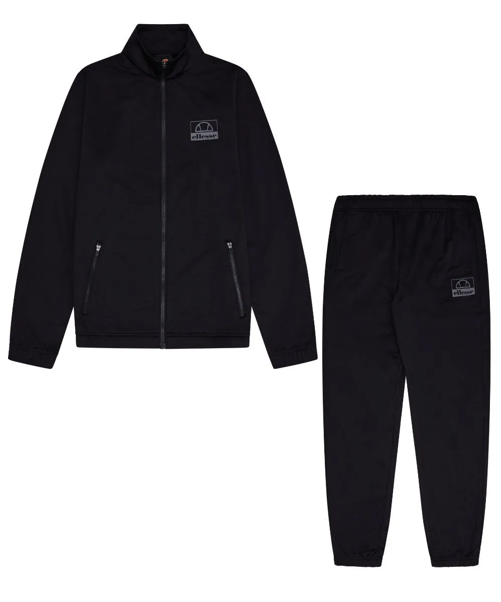 Black Jacket and Pant Set Tracksuit by Ellesse Kartoni