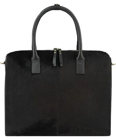 Black Large Cowhide Grab Bag by Brix+Bailey