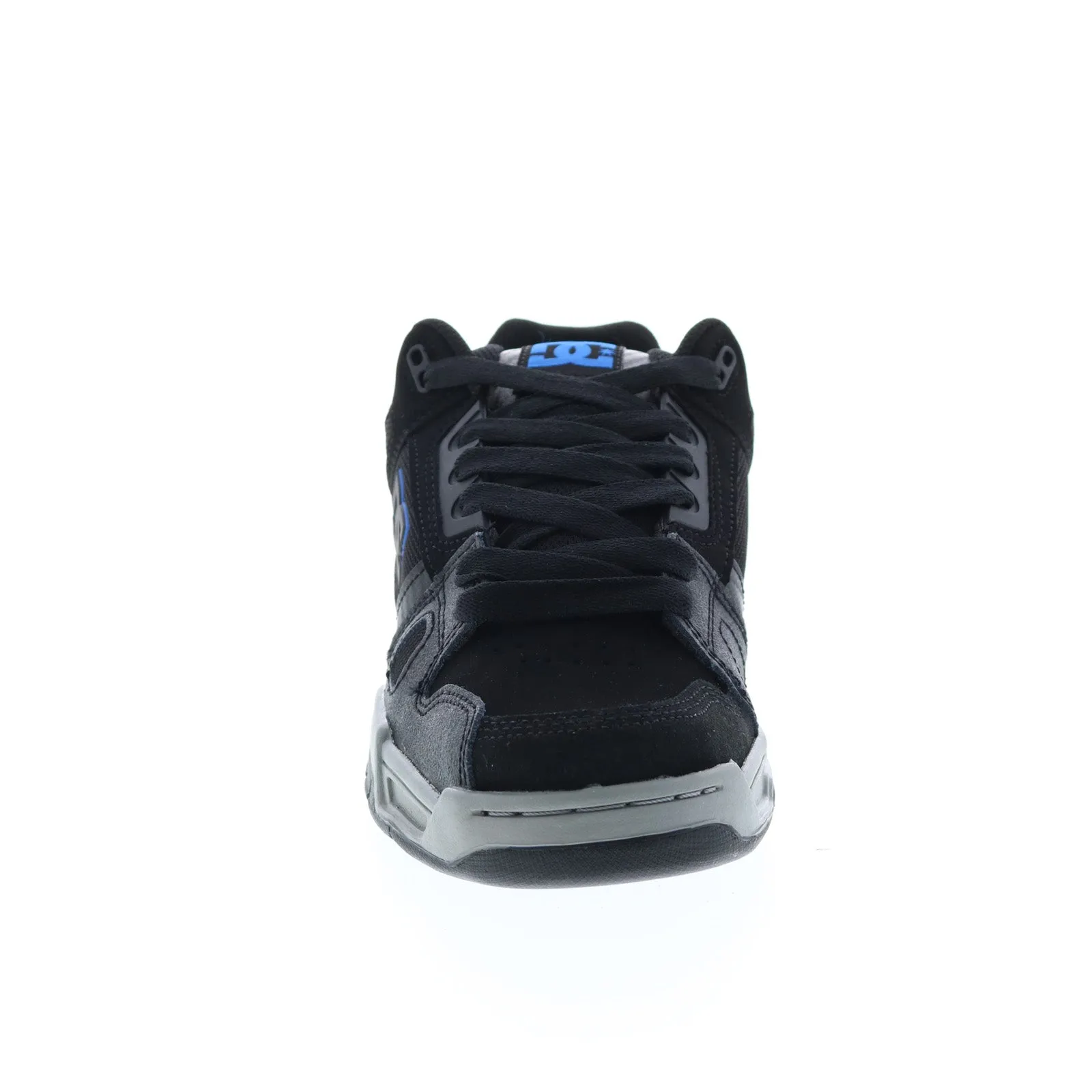 Black Leather DC Stag 320188-XKSB Men's Skate Sneakers.