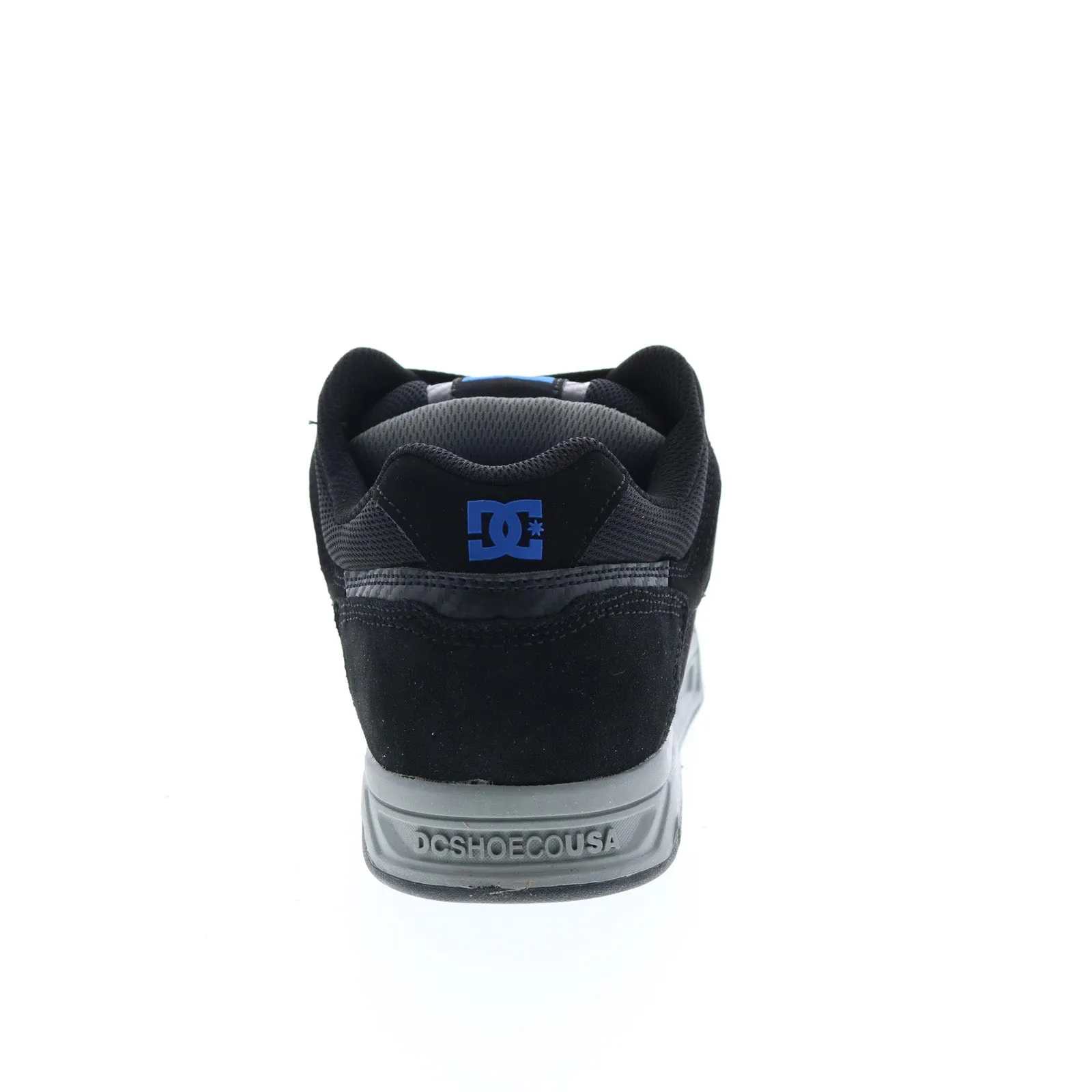 Black Leather DC Stag 320188-XKSB Men's Skate Sneakers.