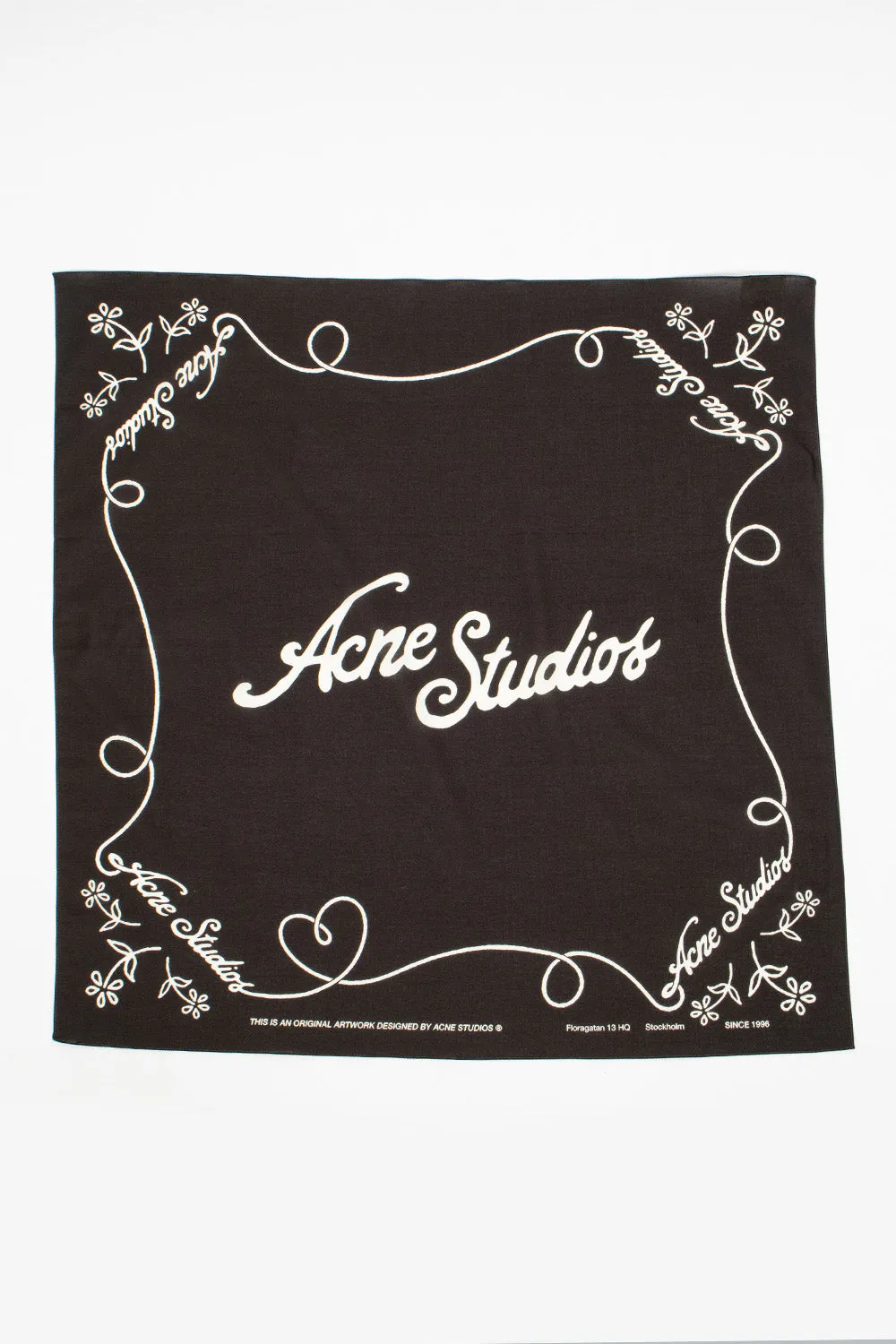 Black White Logo Bandana