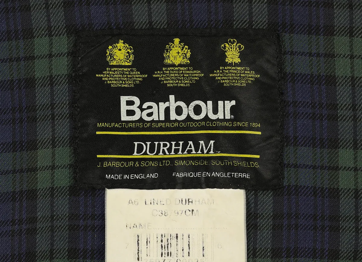 Blue Barbour Durham Parka Jacket Coat