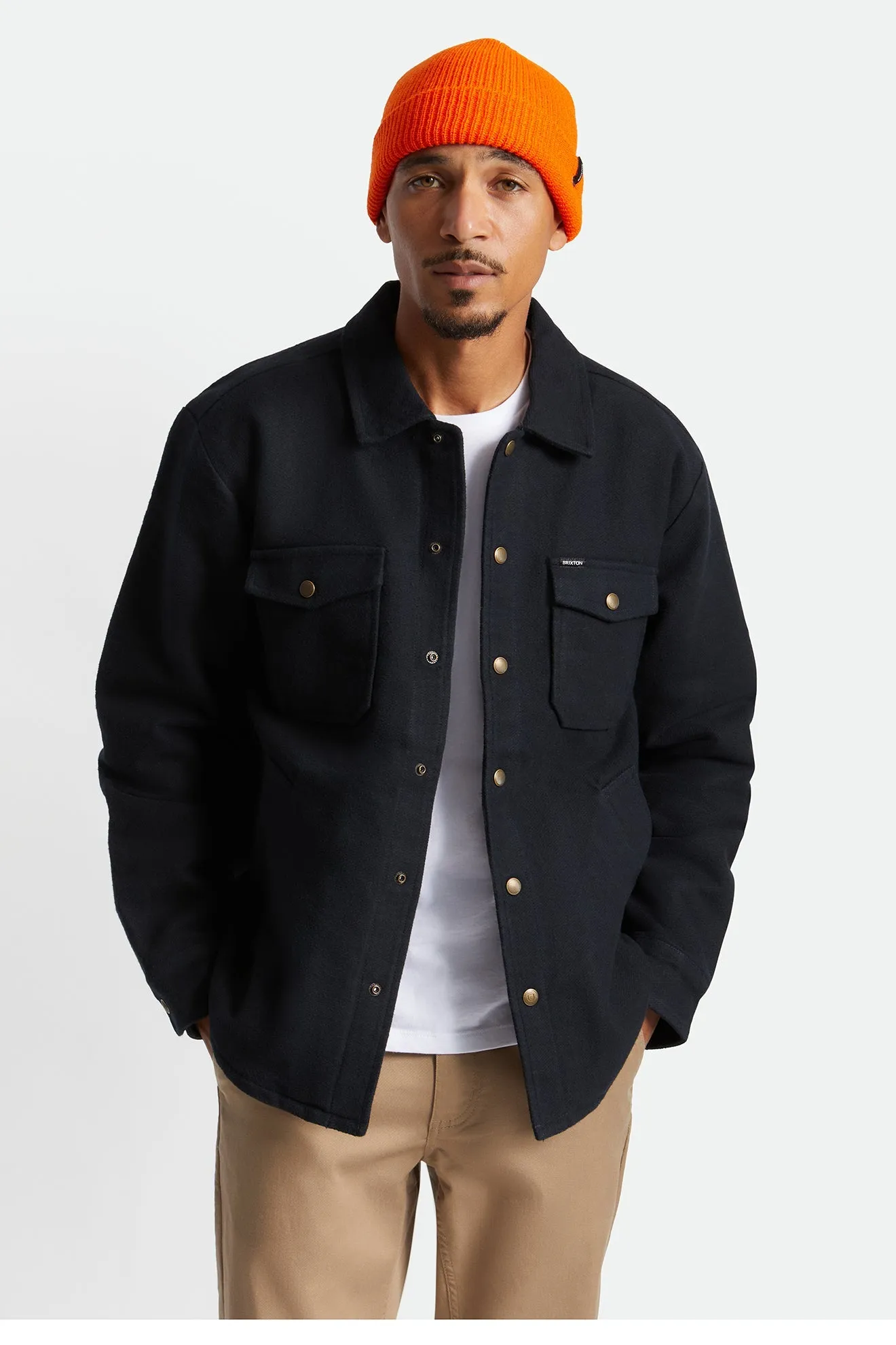 Bowery Jacket with Sherpa Lining - Black