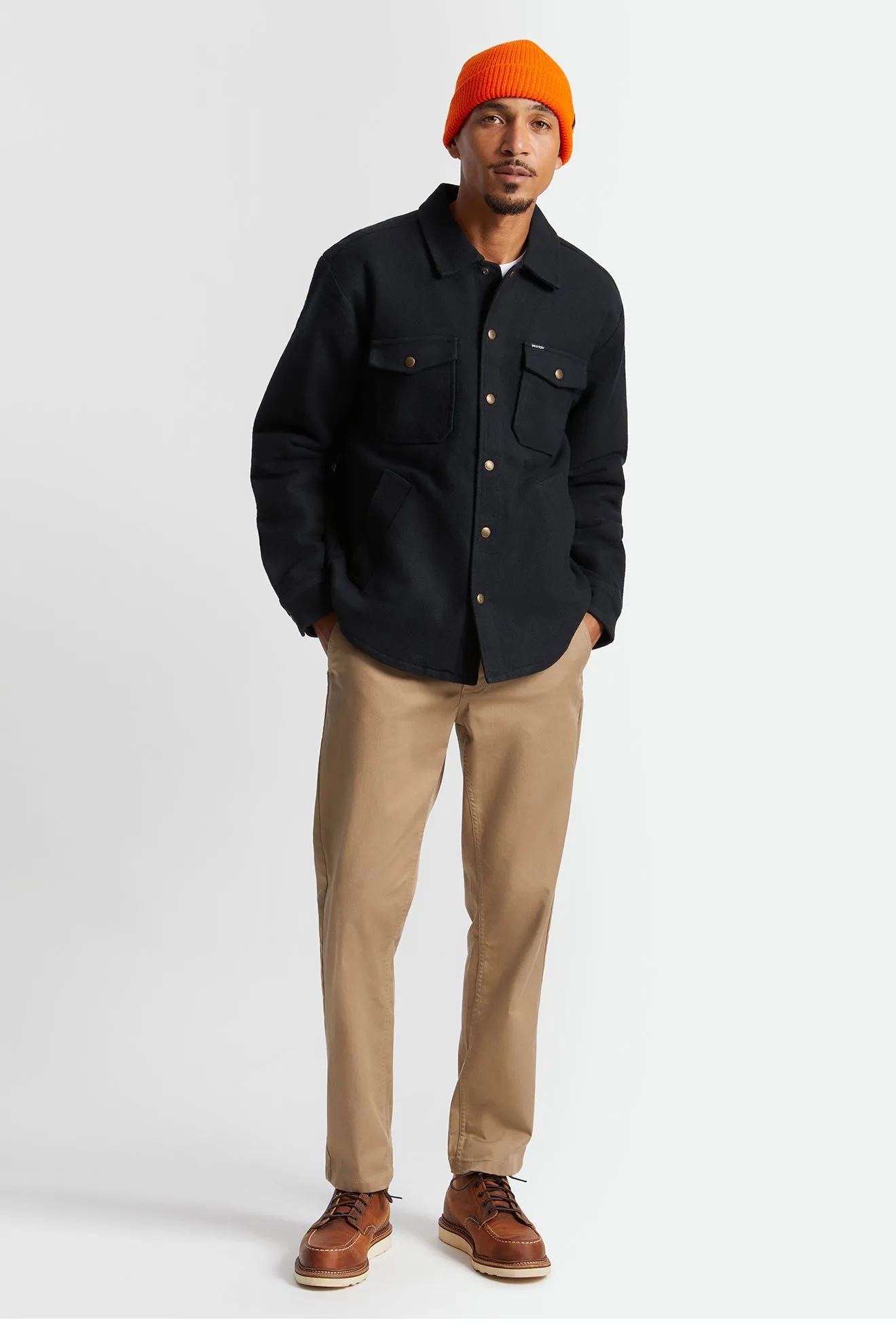 Bowery Jacket with Sherpa Lining - Black