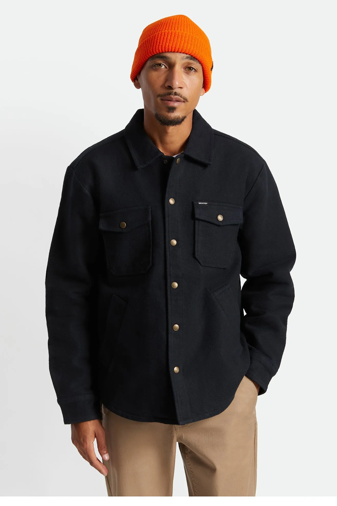 Bowery Jacket with Sherpa Lining - Black