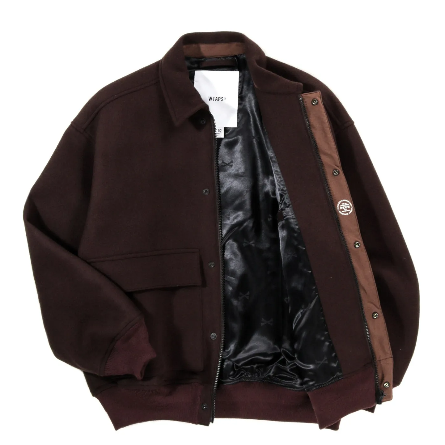 Brown Wool Jacket by WTAPS - Style 01