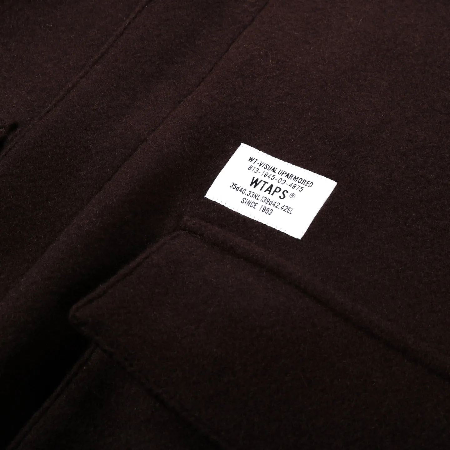 Brown Wool Jacket by WTAPS - Style 01