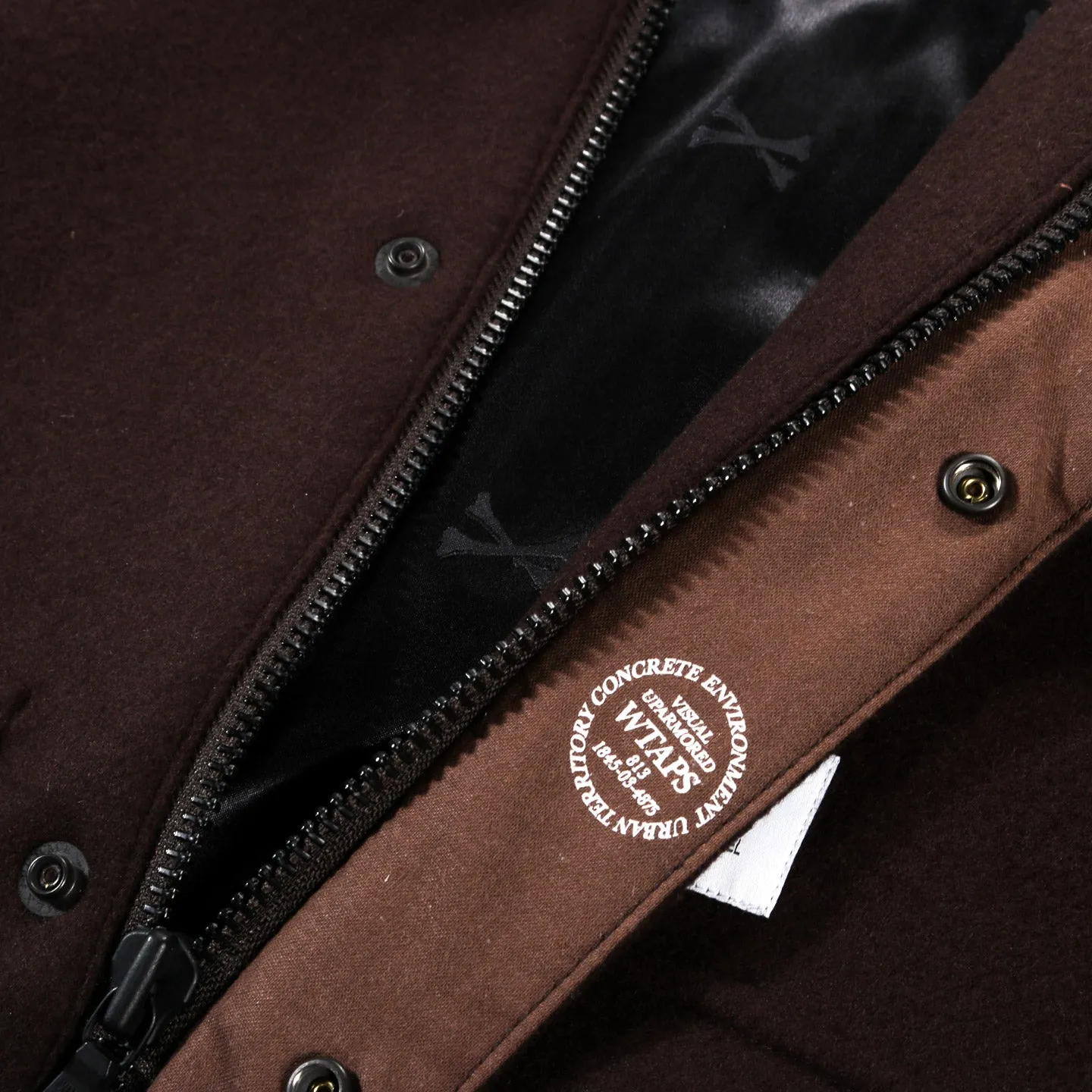 Brown Wool Jacket by WTAPS - Style 01