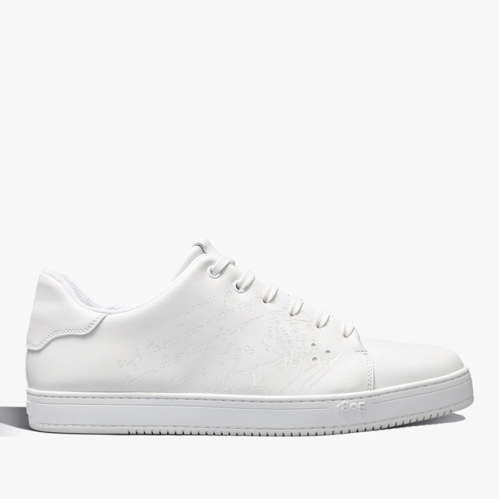 Casual Leather Sneaker with Playful Design