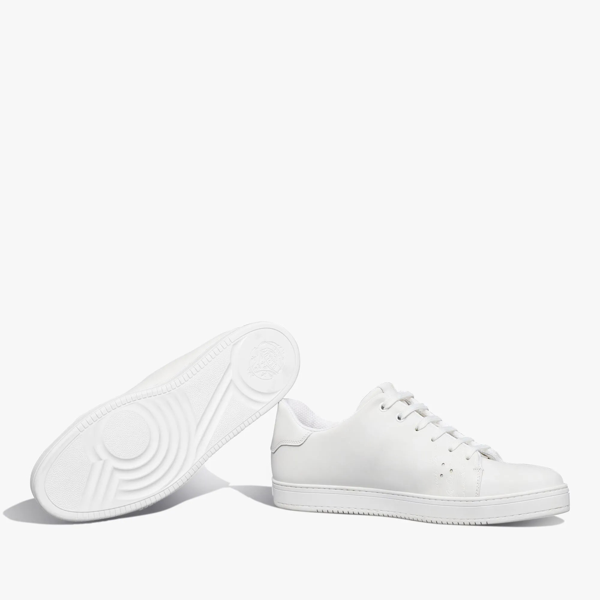 Casual Leather Sneaker with Playful Design