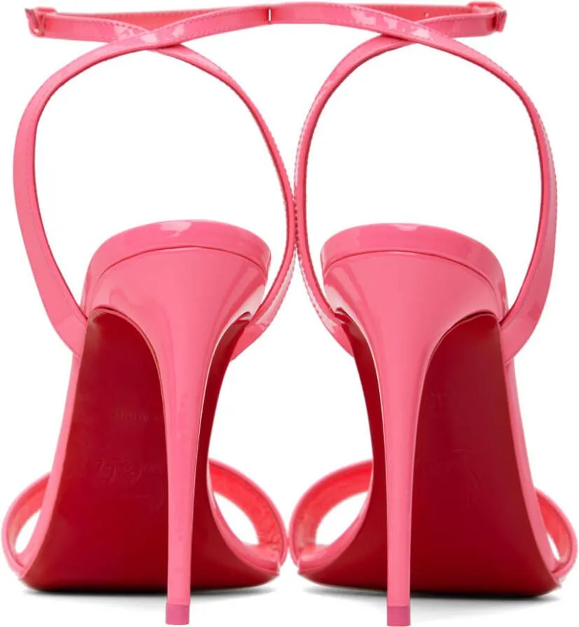 Pink Loubigirl 100 Heeled Sandals by Christian Louboutin