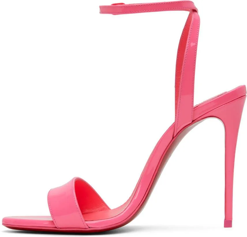 Pink Loubigirl 100 Heeled Sandals by Christian Louboutin