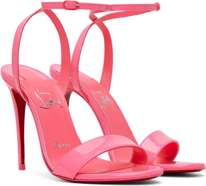 Pink Loubigirl 100 Heeled Sandals by Christian Louboutin