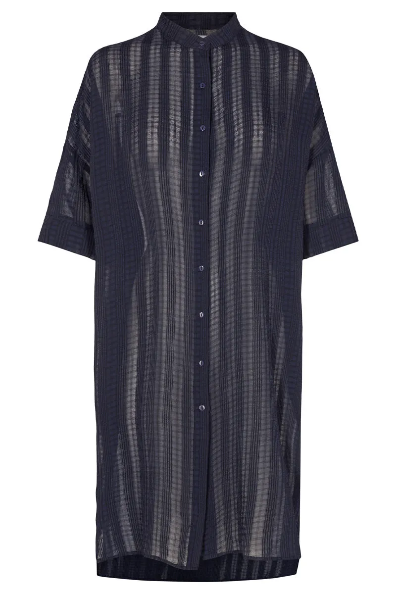 Clara Navy Shirt Dress by Liberté.