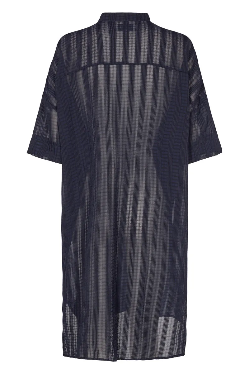 Clara Navy Shirt Dress by Liberté.