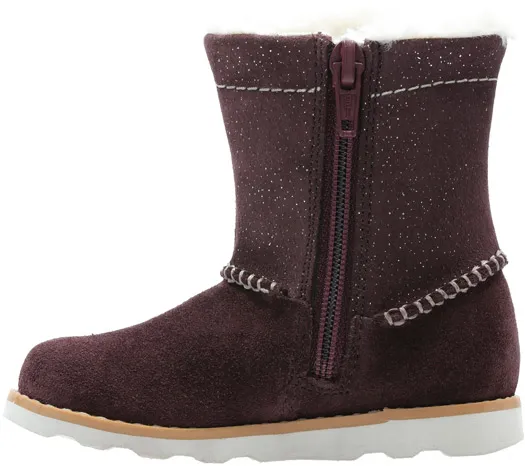 Clarks CROWN PIPER BURGUNDY BOOTS