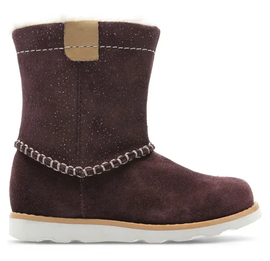 Clarks CROWN PIPER BURGUNDY BOOTS