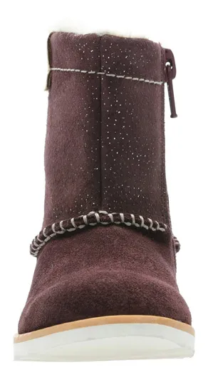 Clarks CROWN PIPER BURGUNDY BOOTS