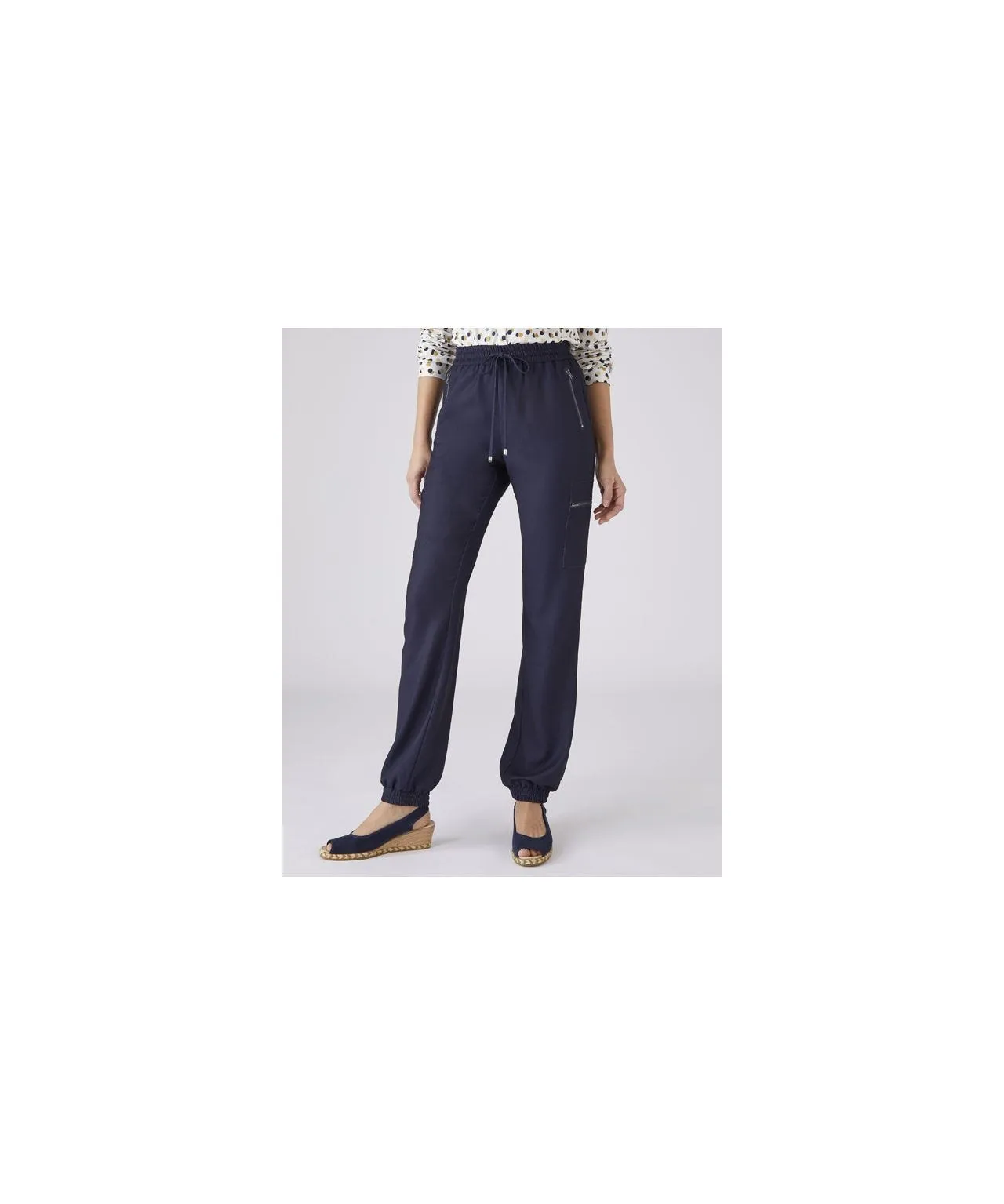 Comfortable Stretch Crêpe Trousers