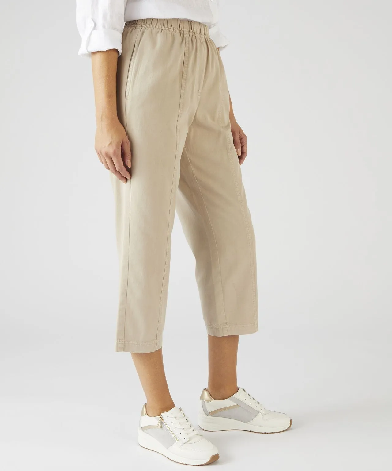 Crop Cotton Trousers