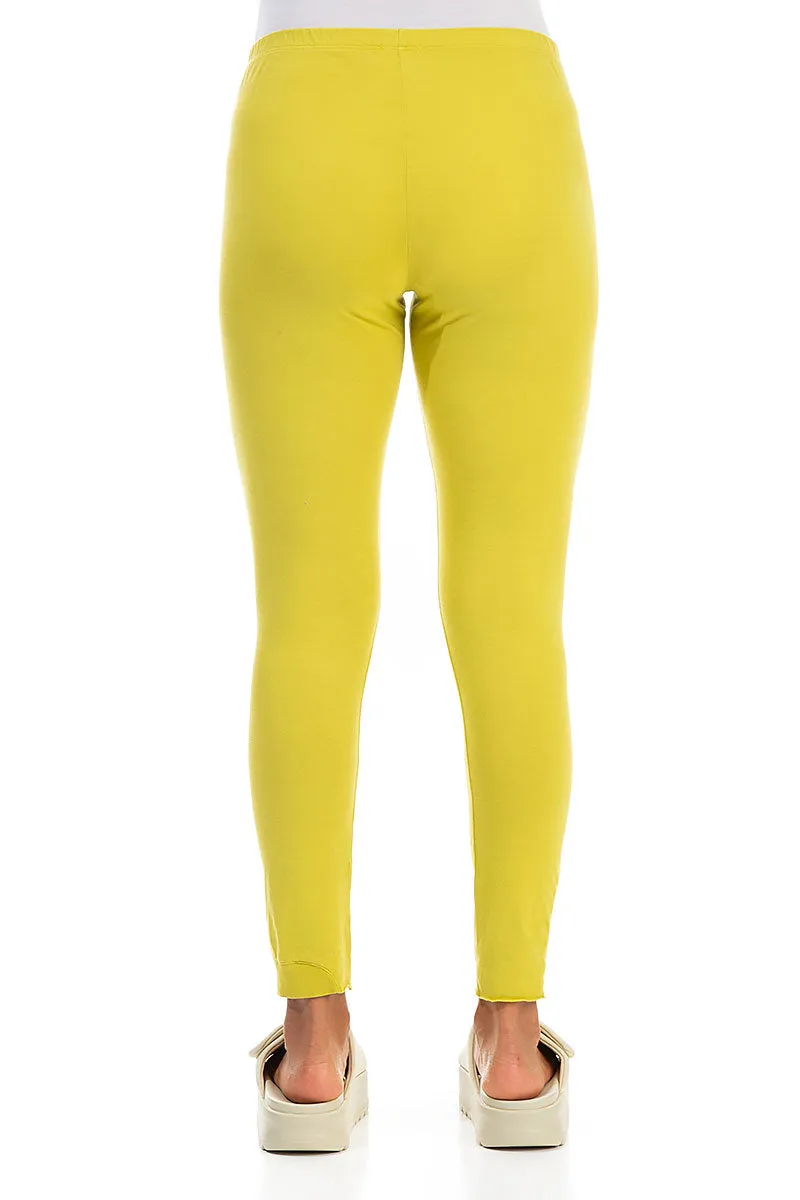 Cotton Leggings - Flexi Edge Cyber Lime