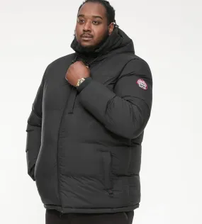 D555 Big Men's Quilted Puffer Jacket with Micro Fleece Lining and Hood (DOMENIC)