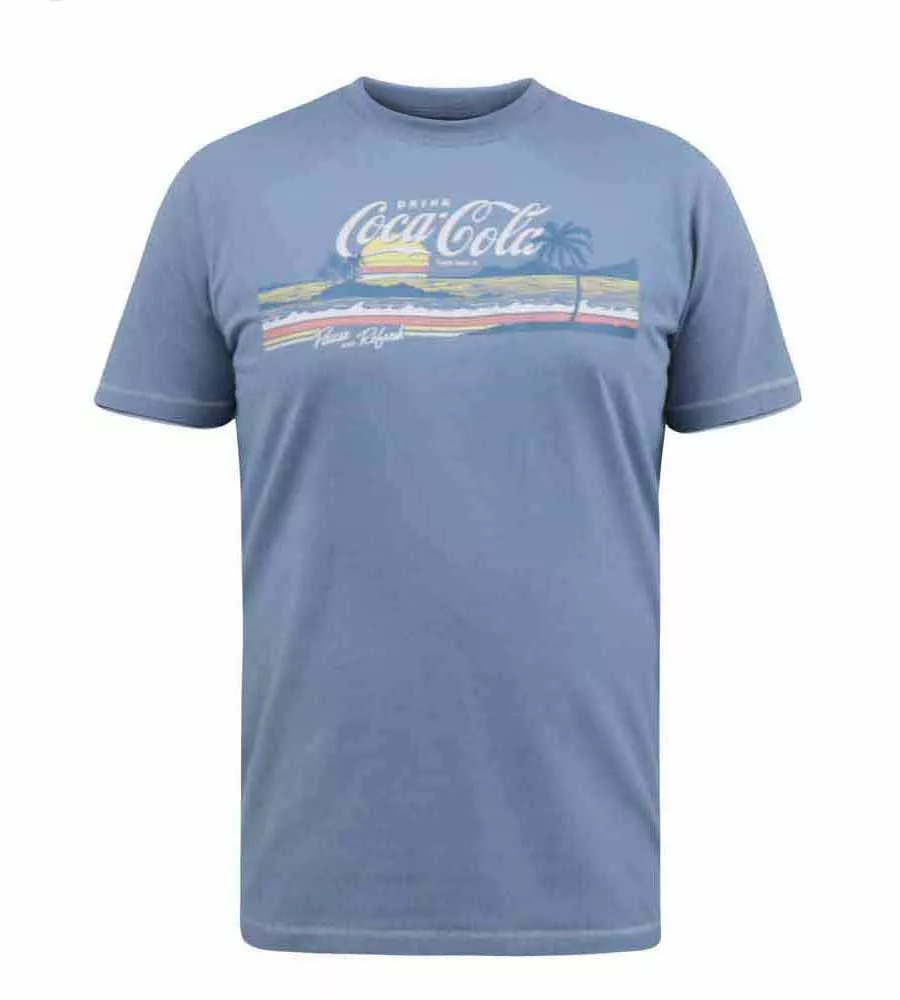 Men's Coca Cola Printed Tshirt by D555 Official Licensed Product (NORFOLK)