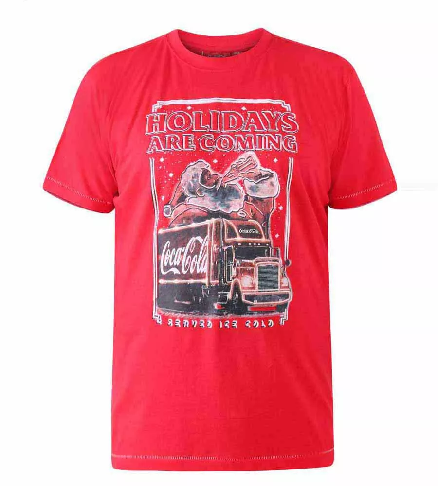 Men's Coca Cola Truck Christmas Tshirt by D555 Official Licensed Product (DALTON)