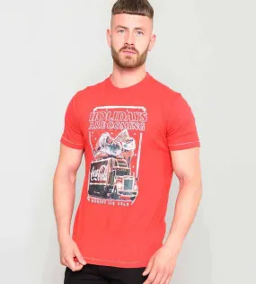 Men's Coca Cola Truck Christmas Tshirt by D555 Official Licensed Product (DALTON)