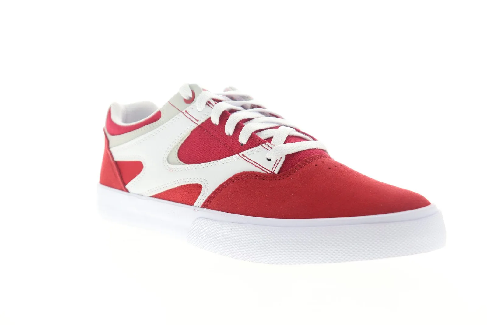 DC Red Suede Skate Sneakers for Men - Kalis Vulc ADYS300569