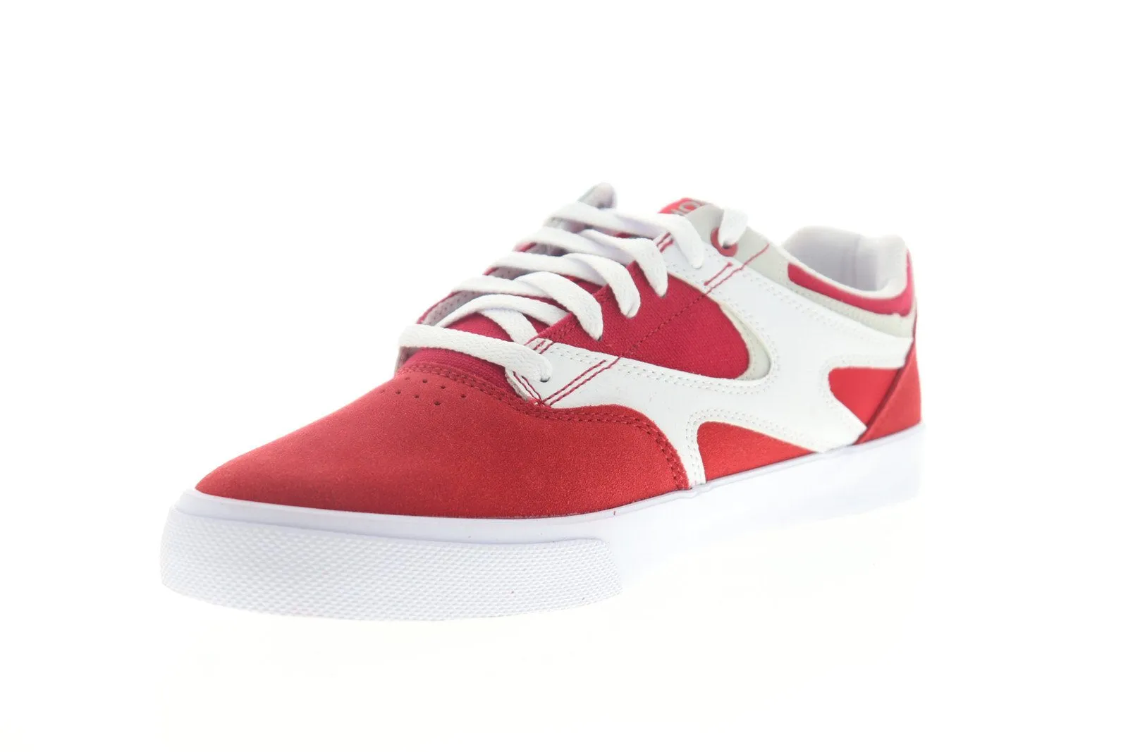 DC Red Suede Skate Sneakers for Men - Kalis Vulc ADYS300569