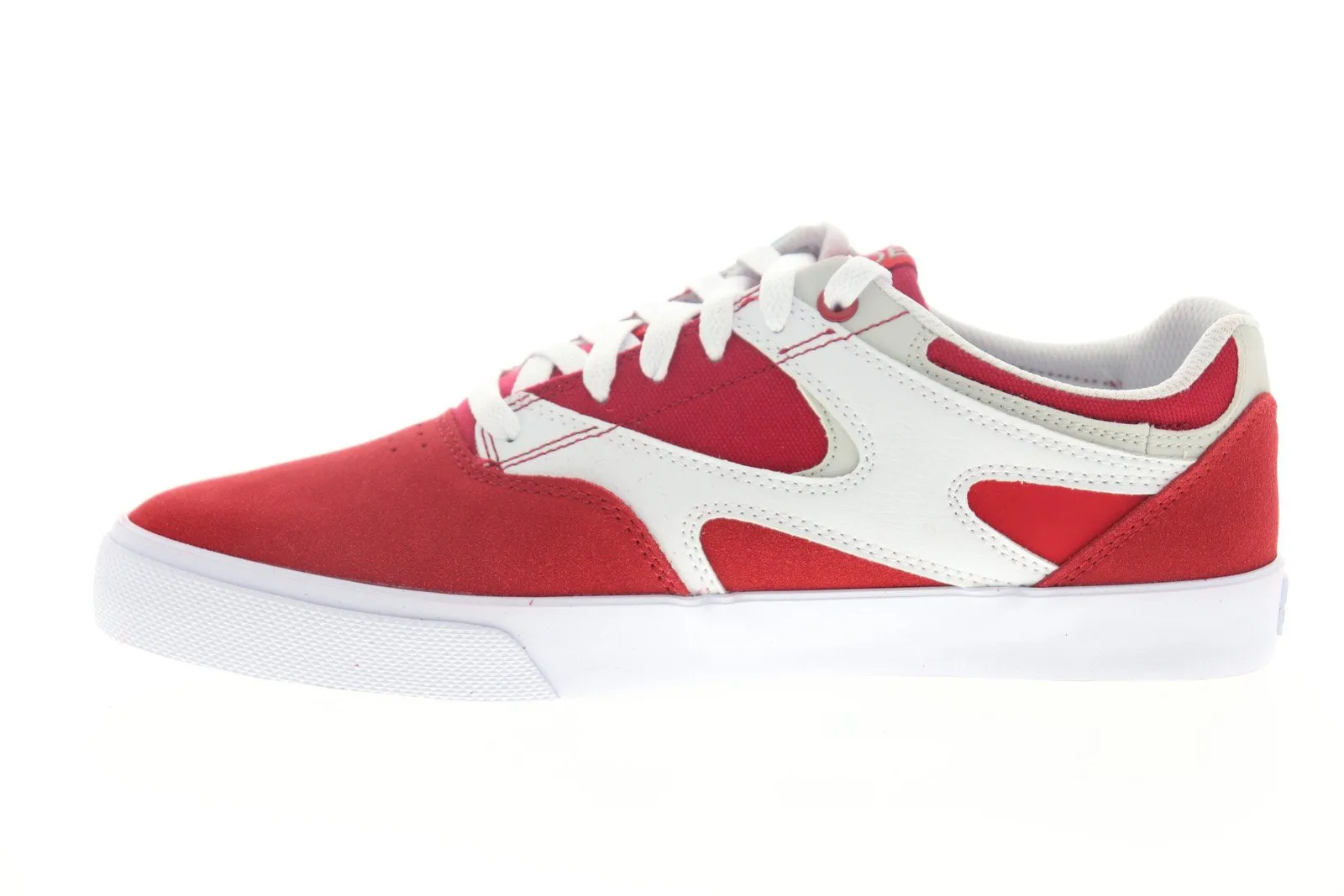 DC Red Suede Skate Sneakers for Men - Kalis Vulc ADYS300569