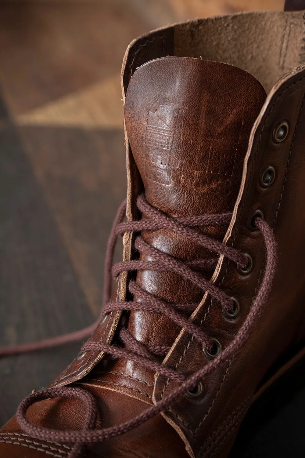 Derby Boots Dark Tan