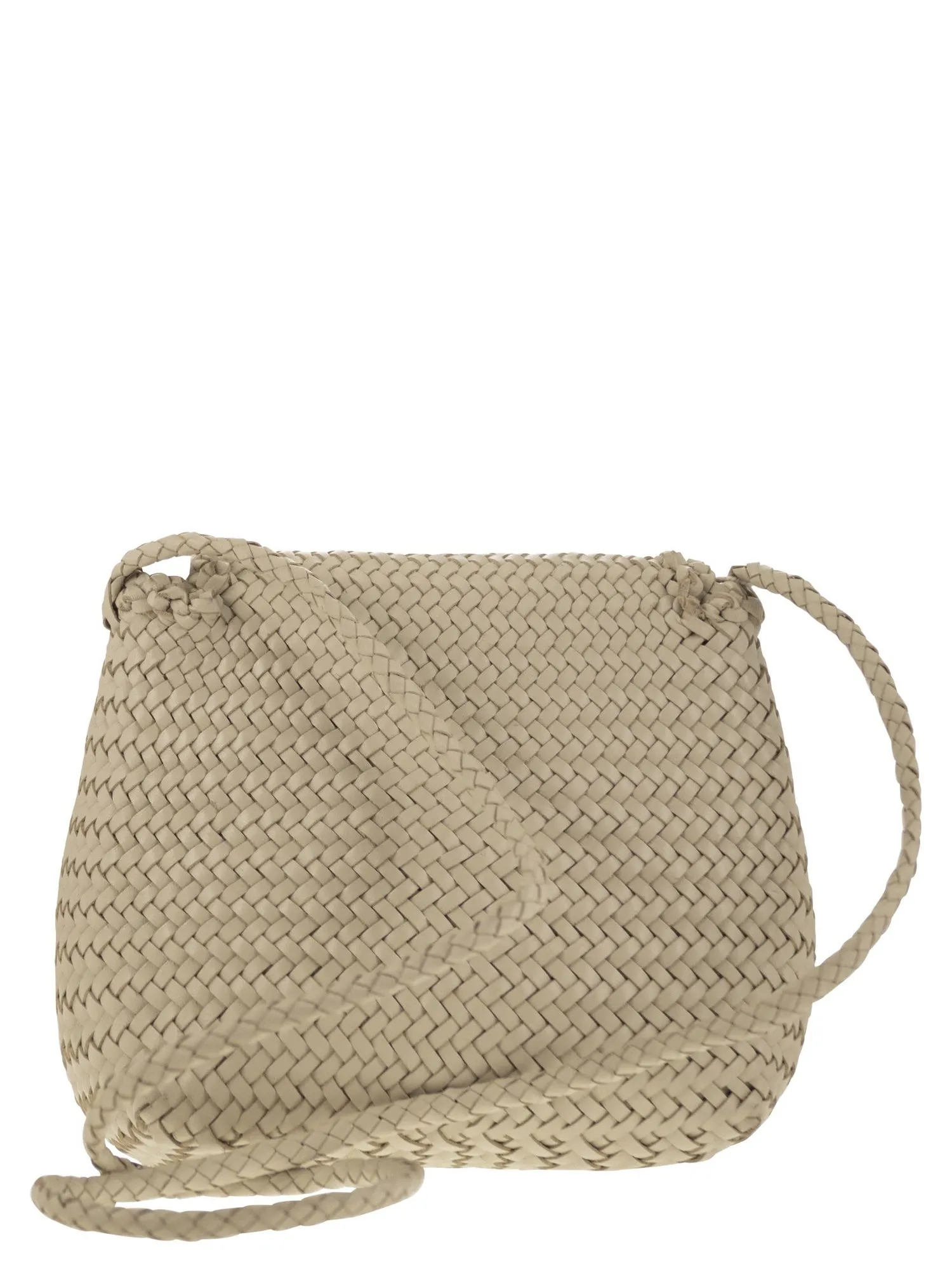 Dragon Medium City Woven Leather Bag